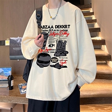 抖音得物供货量大从优可提供视频美式长袖T恤CT781特P25，男装T恤，电商A486-1