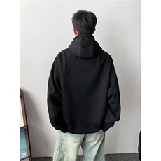重磅全棉无帽绳450克拉链连帽卫衣硬挺短宽套头外套男RH5325-P58，女装短外套，星座610B-1