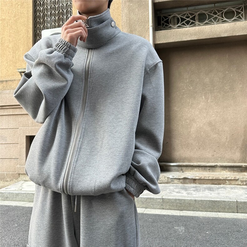 高质量华棉加绒加厚卫衣设计休闲外套男潮牌WY8892,女装短外套,星座516A