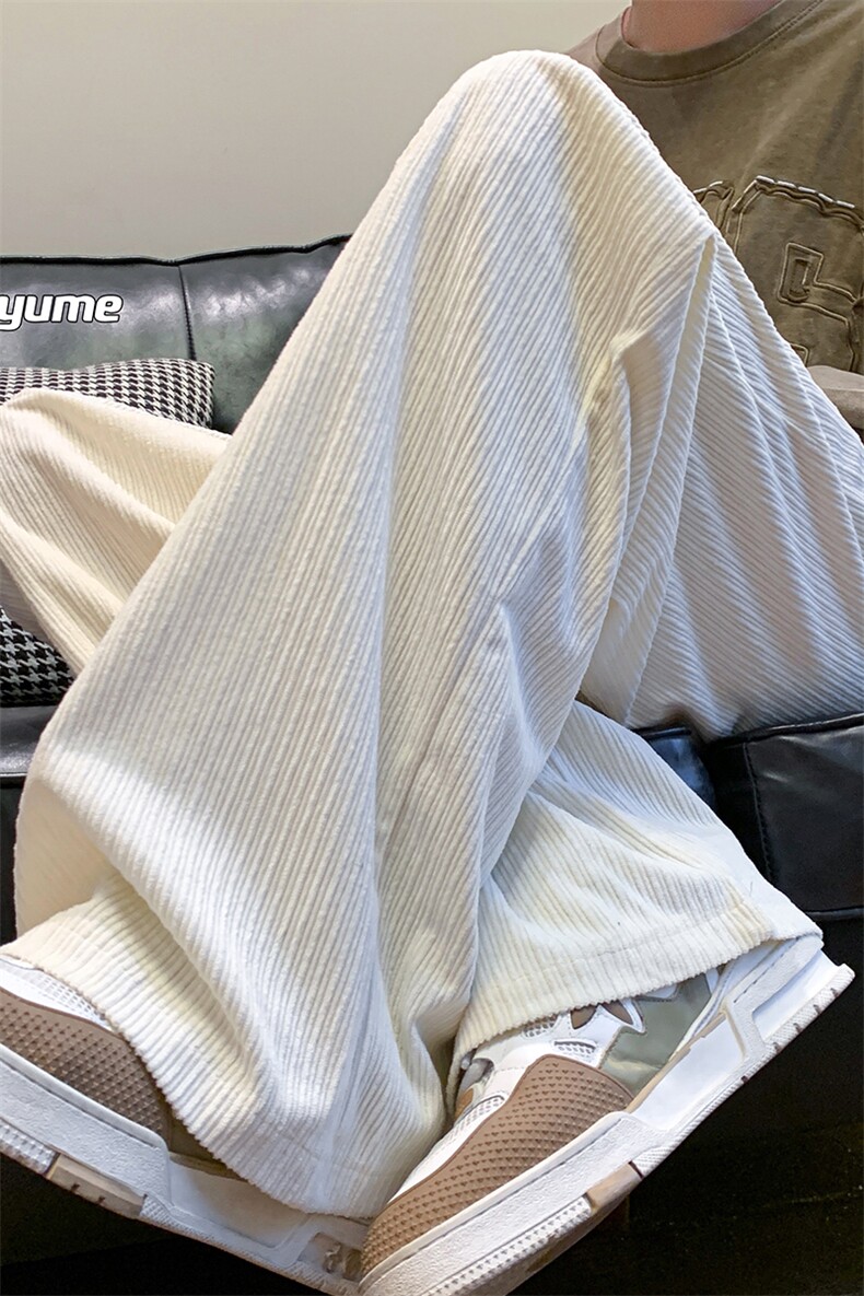 8XL-M特大码秋季新款垂感休闲裤男宽松直筒裤男裤拖地裤K940P40,男装休闲裤,电商D206-1