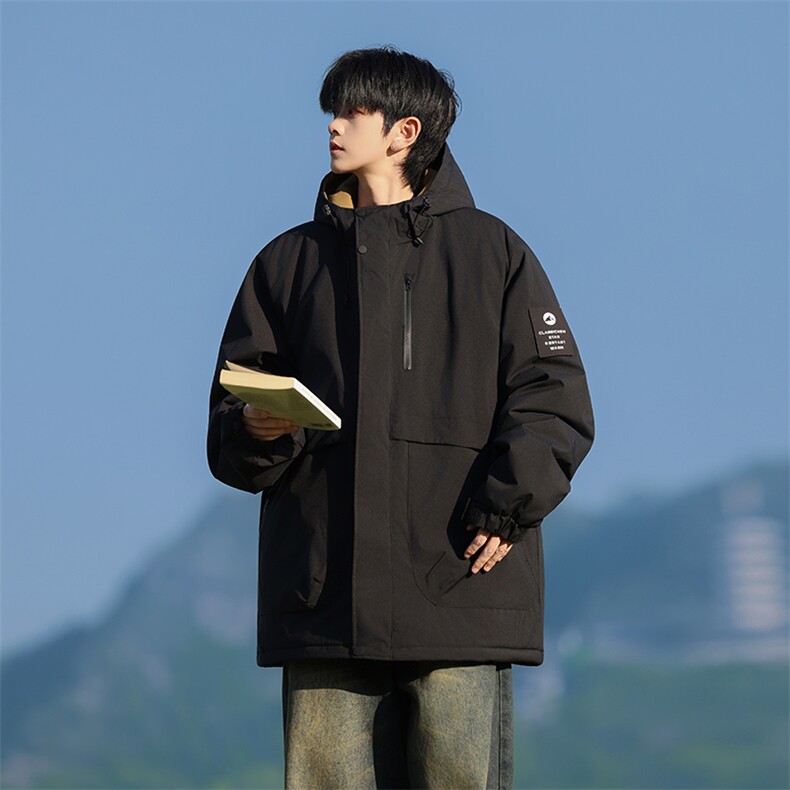 M9566-P85冬季加厚户外冲锋衣连帽棉服石墨烯棉衣,男装夹克,星座109
