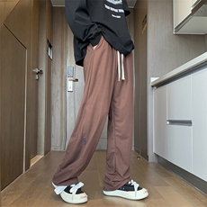 秋季韩版直筒休闲裤男美式潮流宽松纯色运动束脚卫裤K7364-P32，男装休闲裤，星座512-3