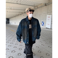 牛仔外套男士韩版潮流高街帅气百搭宽松2024秋冬ins夹克W5931-P68，男装夹克，星座412-3