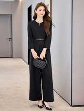 喜婆婆婚宴装2025新款春季年轻洋气质结婚妈妈礼服时尚阔腿裤套装，女装套装/套裙，时尚俏佳人