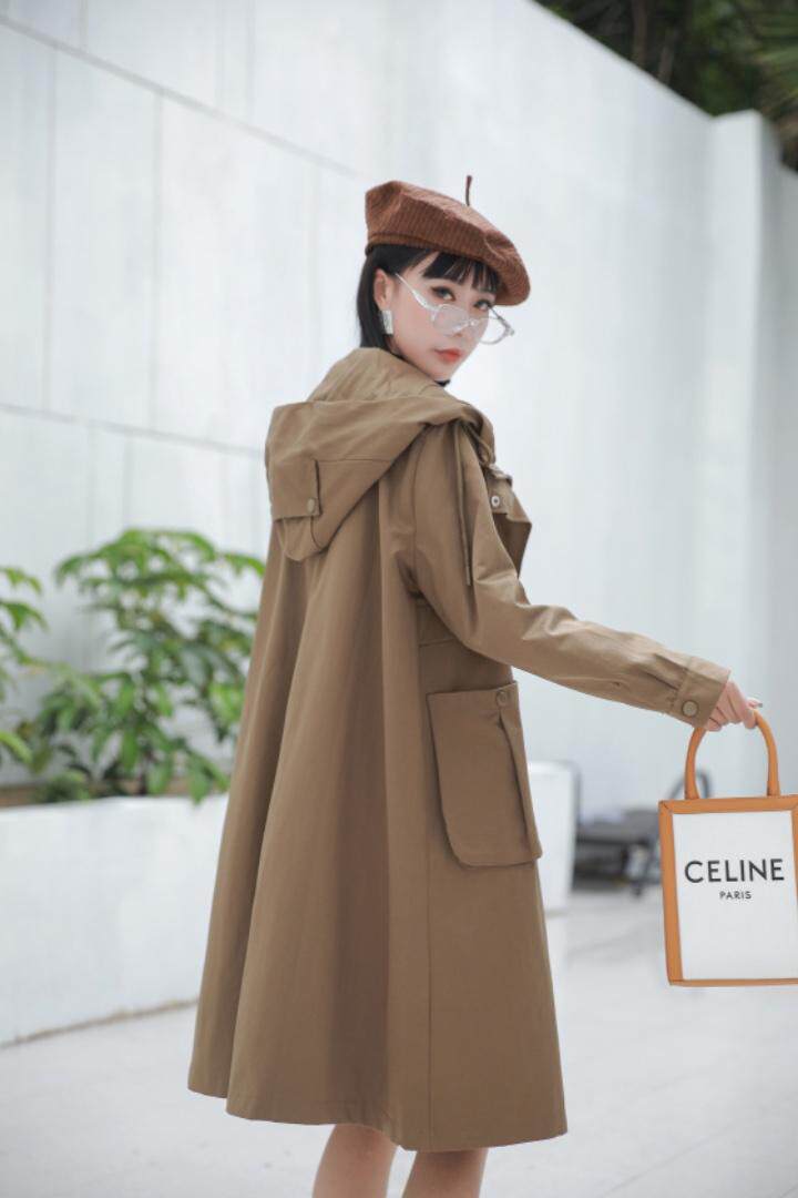 秋季新品风衣外套中长款加里衬，女装风衣，得瑟空间