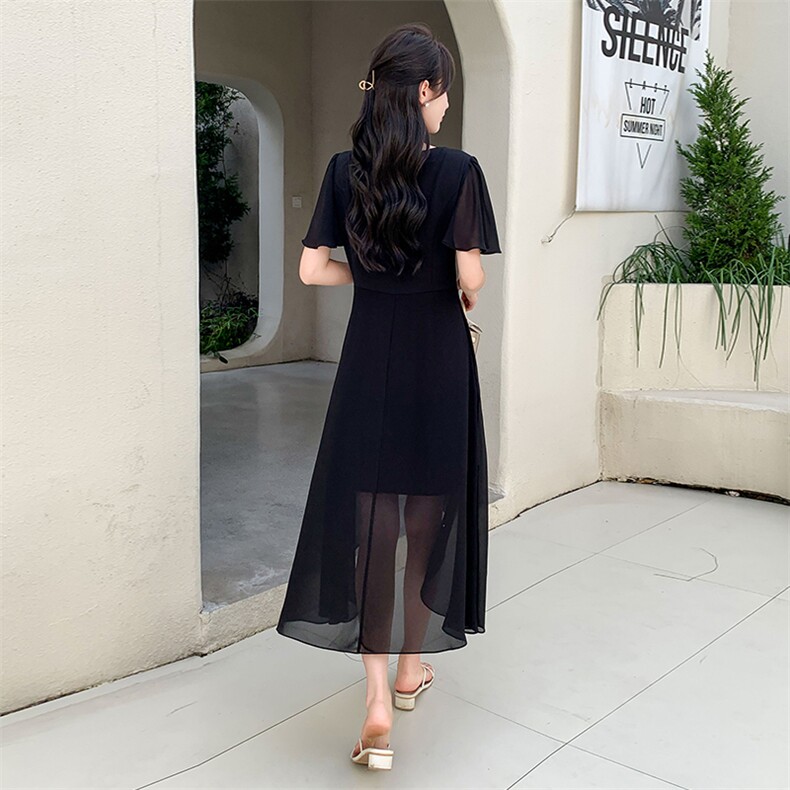 现货2024时尚百搭连衣裙年轻款女夏季新中式高级新款女,商品下架区,网红馆
