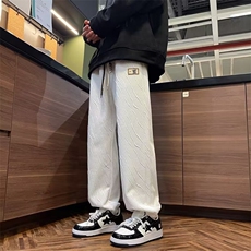 美式提花卫裤男秋季新款直筒运动束脚休闲长裤子高街潮牌KA999，男装休闲裤，星座1116A-1（原606A）