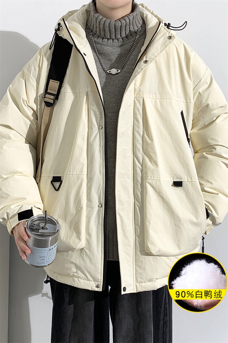 2023冬上新加绒加厚羽绒服百搭冲锋衣外套男女8301-P220控价318,男装羽绒服,电商A441-1