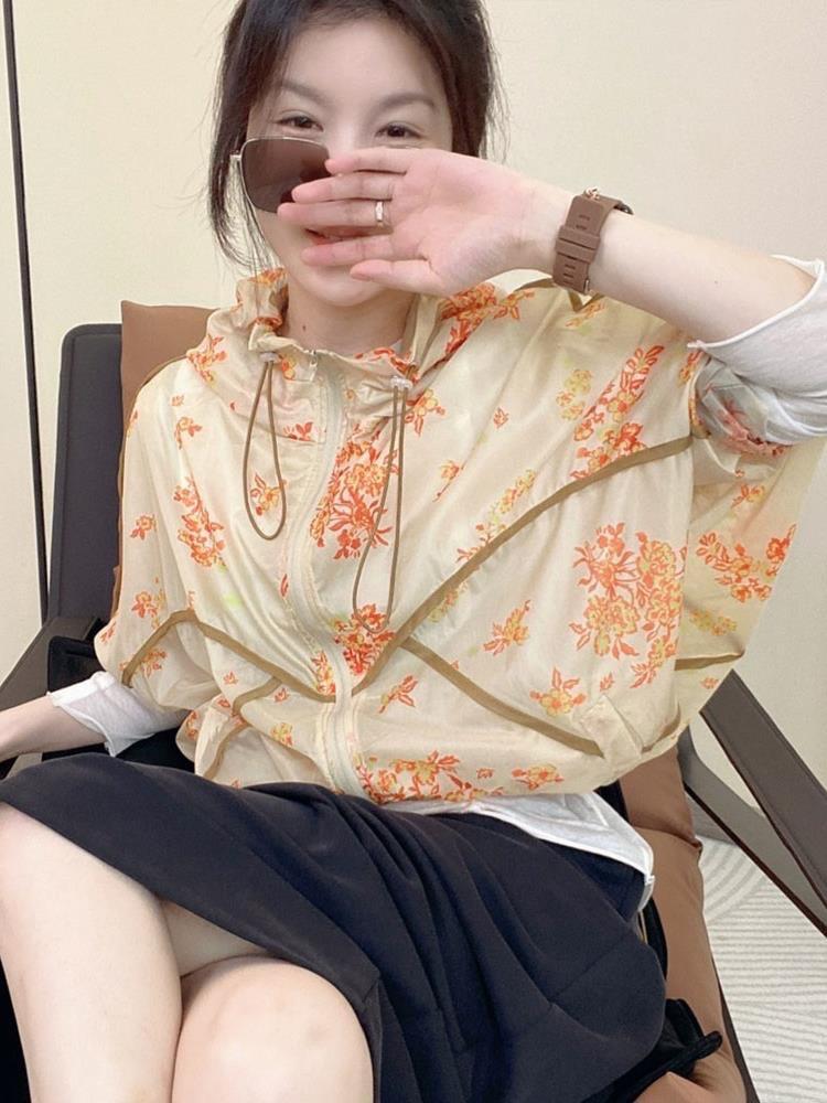 韩版小众设计感时尚百搭碎花防晒衣,女装其它,L·H·X