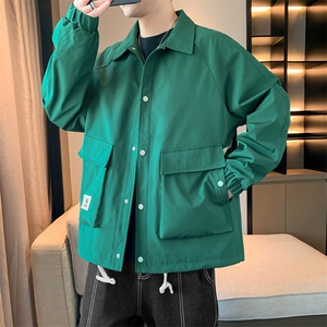 外套男2024新款春秋上衣潮牌痞帅青少年夹克JK178-P75图片