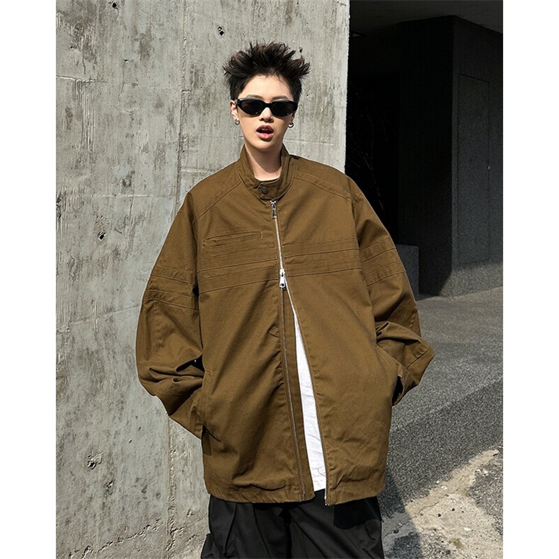美式复古工装牛仔外套设计感小众水洗做旧夹克潮JK0935-P95,男装夹克,星座308B-1