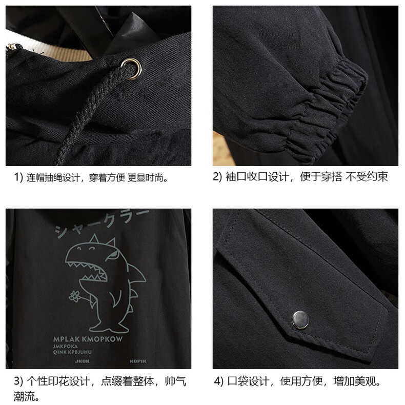JK41092-P85纯棉连帽夹克男士大码工装夹克男外套男砖墙挂拍,男装夹克,电商A040A