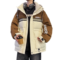 79011-特P258羽绒服男冬季连帽新款时尚潮流休闲宽松保暖外套，男装羽绒服，电商D310B