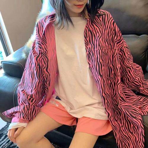 斑马纹衬衣，女装，HV7ING