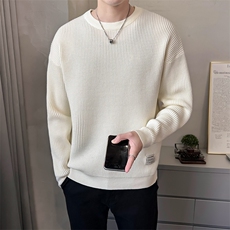 M-2XLB353MY909P80白店主风宽松秋冬男士潮版针织衫套头毛体，男装针织衫/毛衣，电商B353