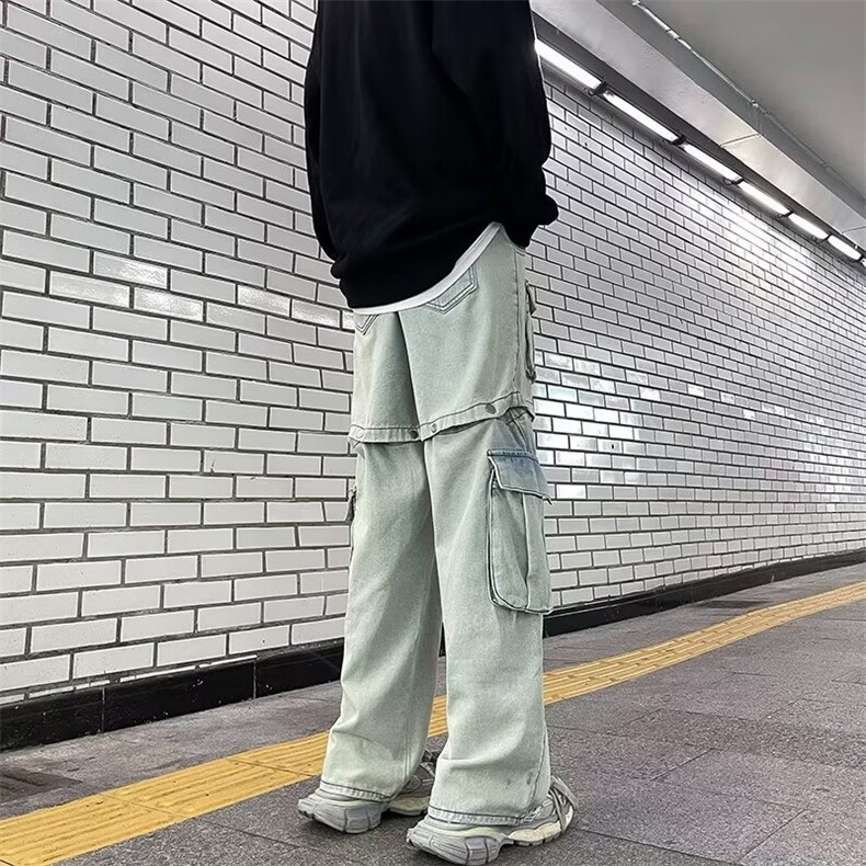 美式牛仔裤男款秋季长裤潮Y2034P65,男装牛仔裤,星座1116-2