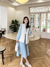 两件套连衣裙，女装连衣裙，素雅公主(1F)