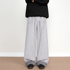 8XL-M加厚羊羔毛棉裤特大码宽松休闲裤保暖直筒阔腿裤KZ1939/P68，男装休闲裤，电商B238