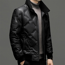 羽绒服男士新款秋冬季宽松休闲中青年保暖立领外套FF2806-P265，男装羽绒服，星座1105-3