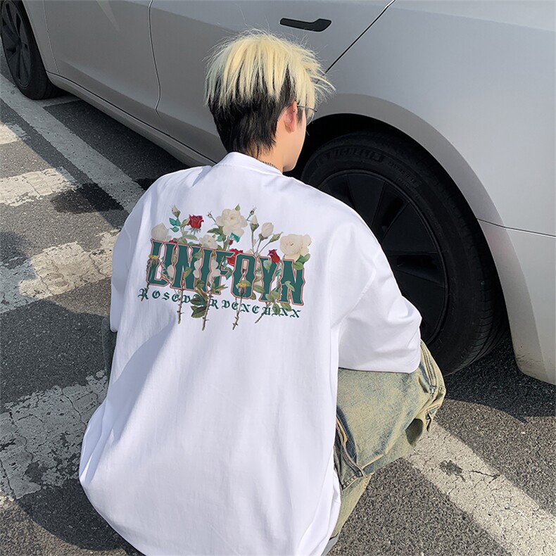 白玫瑰抖音直播得物260克TB5142批28短袖220克纯棉T5142P23控39,男装T恤,电商C408-1(原B339-1)