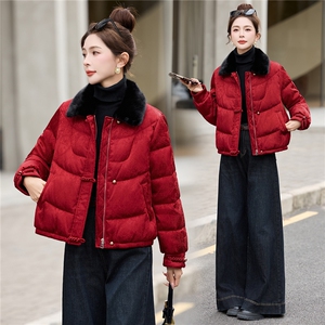 2025年冬季短款羽绒中式新款羽绒服图片