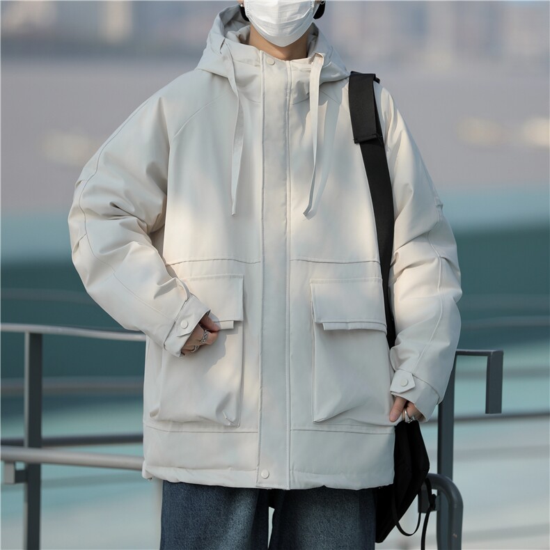 DMY18-P80连帽夹克冬季2025新款三防夹棉上衣男士外套潮牌冲锋衣,男装棉衣,星座603-2