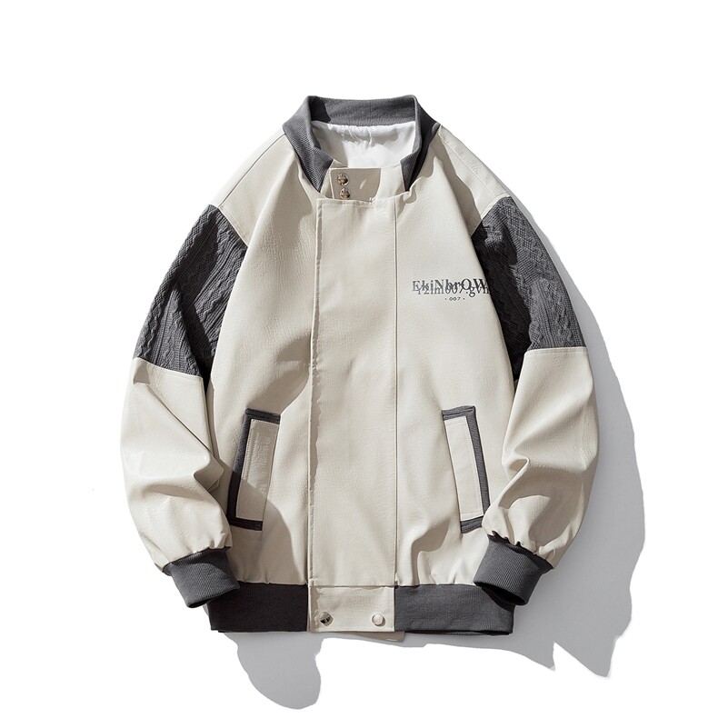 1白底肩膀民族风大码夹克男情侣皮衣男女外套男JK8756P110控149，男装民族服装，星座226-2