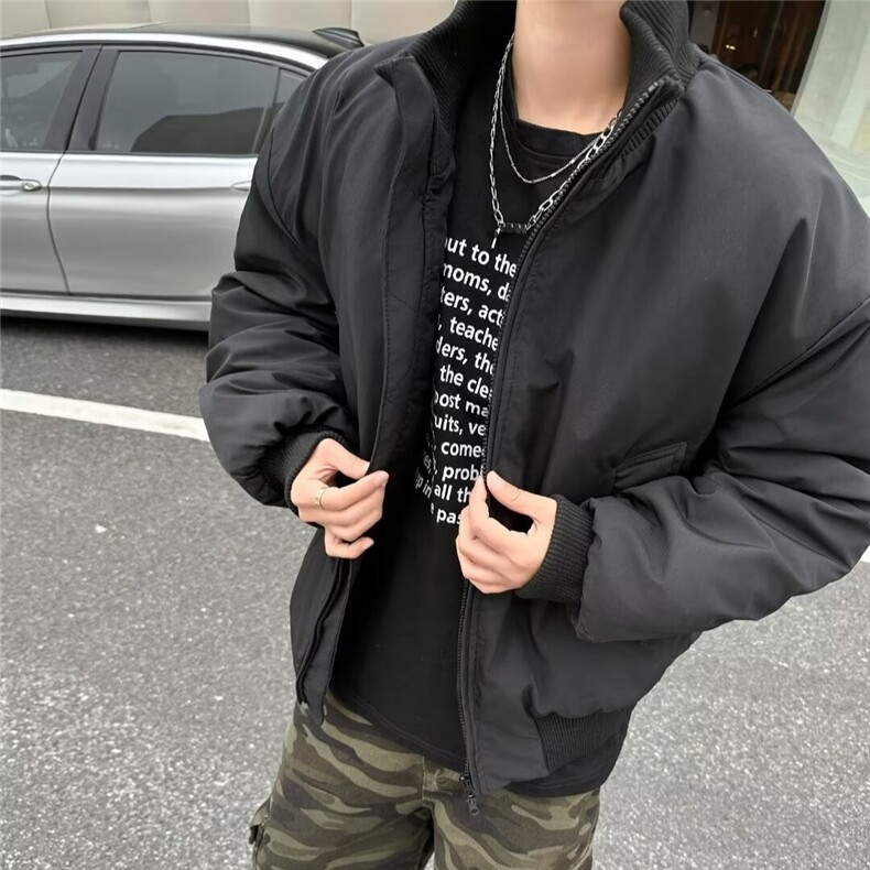 美式复古百搭外套男秋冬小众潮牌设计感痞帅夹克棉服潮MF293-P100,男装夹克,星座412-2