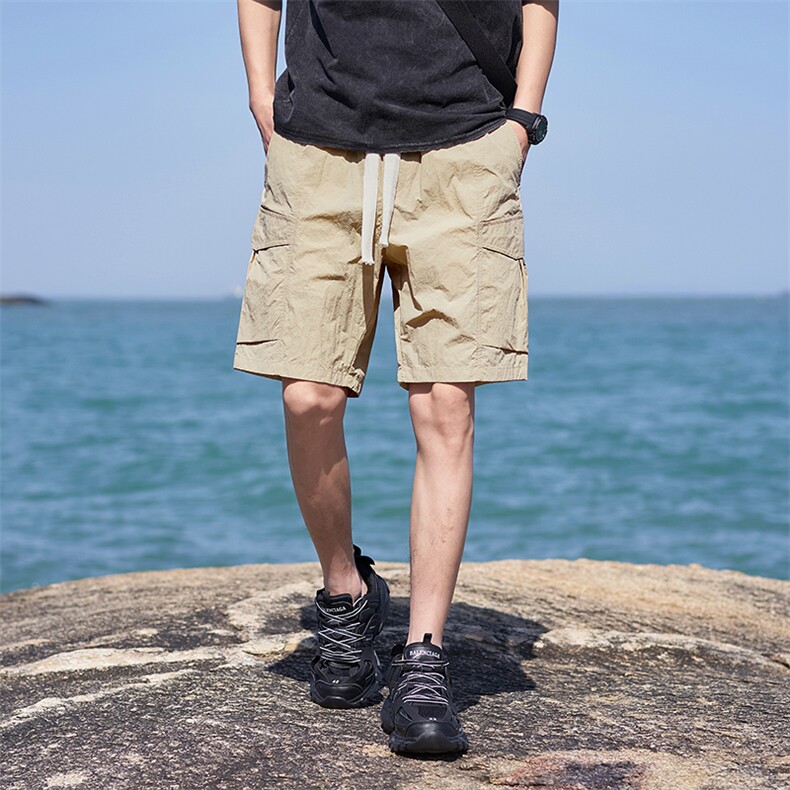 【深度库存】夏季休闲短裤男薄款冰丝中裤五分裤男B381/366,男装牛仔裤,电商B381（原B382）