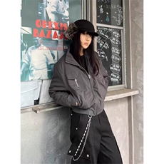 美式cleanfit短款哈灵顿夹克男高级感宽松百搭外套潮LXZ4522-P78，男装夹克，星座1008