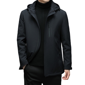 2023新款羽绒服男士短款商务休闲上衣外套中老年爸爸装J611-P260图片