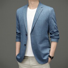 BZ82376钱塘2020-2中青年男士时尚休闲百塔简约西服外套P145，男装西服，钱塘207-2
