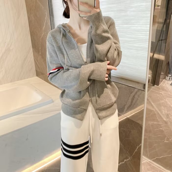 2025春秋新款连帽卫衣针织拉链开衫毛衣洋气外套女打底衫洋气上衣,男装T恤,星座506A