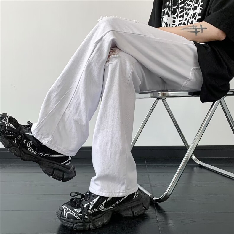 青春流行ins男直筒水洗牛仔裤B3002P42,男装牛仔裤,星座1116-2