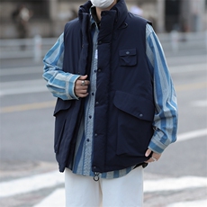棉马甲男韩版潮流多口袋高街帅气2024冬季新款ins背心MF052-P58，男装背心/马甲，星座412-3