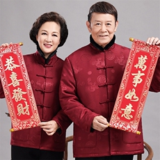 风情侣唐装男女可脱卸羽绒服90白鸭绒中老年冬羽绒服唐装外套，男装羽绒服，钱塘723