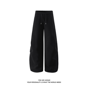 现货美式侧边条纹休闲卫裤男秋季新款宽松阔腿裤子-A2250TP45控68图片