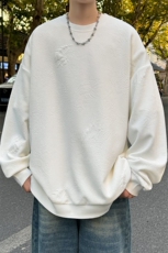 S5015/特P30春装新款高个性套头提花卫衣男潮流宽松长袖T恤外套，男装卫衣，电商A141