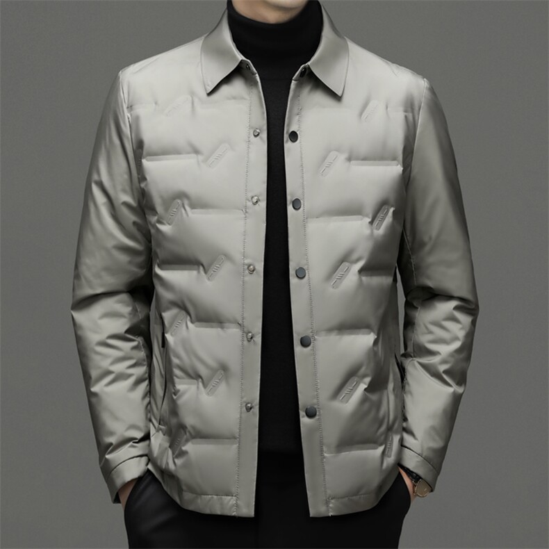CH22050钱塘2020-2冬季新款商务休闲简约中年男士羽绒服P175,男装羽绒服,钱塘207-2