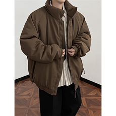现货立领棉衣男士美式复古加厚外套潮牌工装棉服M056-P76，男装棉衣，星座308B-2