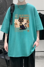 230g重磅纯棉短袖t恤男大码半袖半截袖DX17429-P20，男装T恤，电商A040