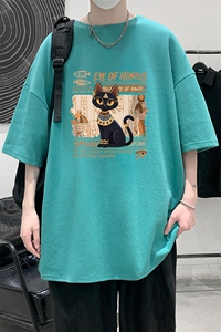 230g重磅纯棉短袖t恤男大码半袖半截袖 DX17429-P20图片