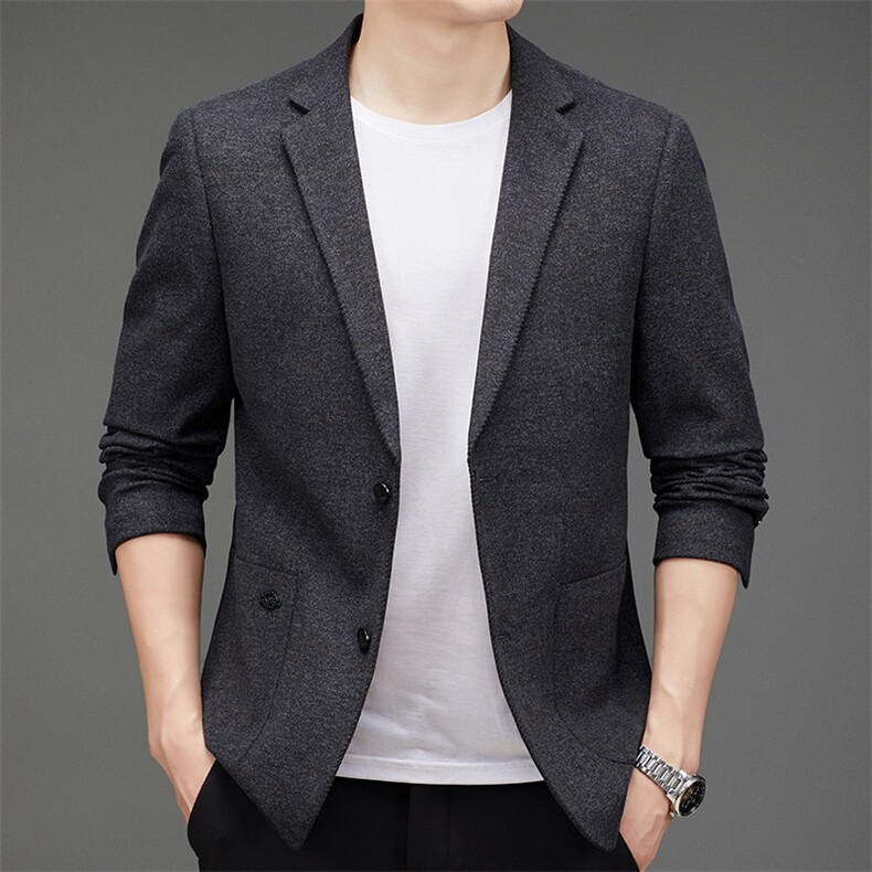 DJ8816钱塘2020-3时尚休闲商务简约百搭中年男士西服外套P152图片