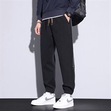 22年抖音秋季新款直筒休闲束脚仿牛仔裤男百搭长裤子潮K665，男装休闲裤，星座815-2