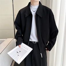 Cleanfit轻奢风韩系行政夹克男韩版休闲双拉链春季外套W6210-P59，男装夹克，星座412-3