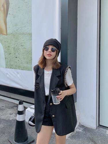 手工钉珠欧版马甲，女装马夹，转角爱尚