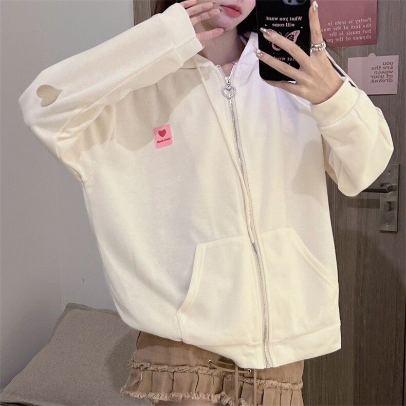 潮牌卫衣设计感刺绣上衣秋冬韩版宽松情侣开衫连帽卫衣E566-P40,男装卫衣,星座911-2(原星座613-2）