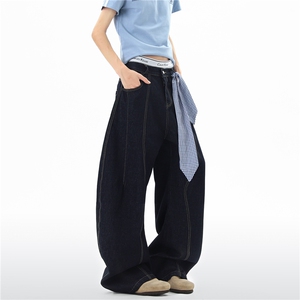 【现货】XZ612-K3106-P65 控89  美式复古深蓝色弯刀牛仔裤图片