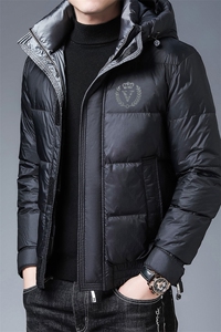冬季新款中年鹅绒羽绒服爸爸装加厚棉衣男装外套ZS20LD8031-P345图片