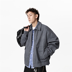JK2651-P78M-8XL秋季新款美式复古翻领夹克外套控148，男装夹克，星座109